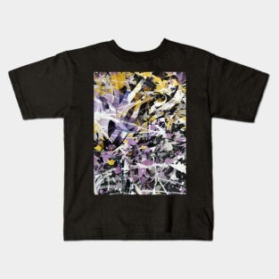 Electric Choas - Acrylic Pinting on Canvas Kids T-Shirt